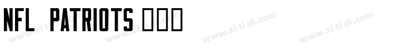 NFL Patriots字体转换